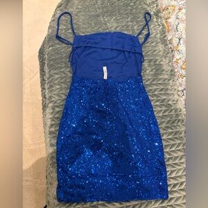 Blue Sequin Dress- Lucy in the sky (NEW)